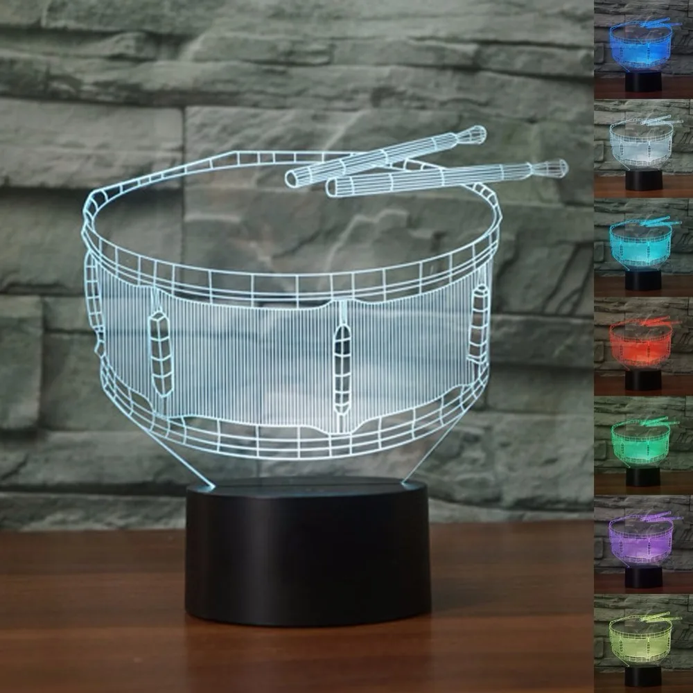 Beat a Drum 3d led Lamp Visual Touch Remote Control Usb Night Light Kids Sleeping Lighting Bedroom Bedside Decoration Table Lamp
Beat a Drum 3d led Lamp Visual Touch Remote Control Usb Night Light Kids Sleeping Lighting Bedroom Bedside Decoration Table Lamp