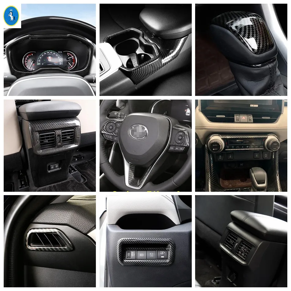 Air AC / Window Lift Button / Handle Bowl / Dashboard Frame Cover Kit For TOYOTA RAV4 RAV 4 XA50 2019 2020 2021 ABS Carbon Fiber
Air AC / Window Lift Button / Handle Bowl / Dashboard Frame Cover Kit For TOYOTA RAV4 RAV 4 XA50 2019 2020 2021 ABS Carbon Fiber