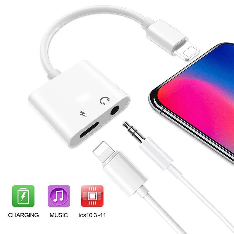 Details about 2 in 1 Lightning Adapter for Apple iPhone 7,7+ Headphone Audio & Charge Adapter (Charge+3.5mm Audio)
Details about 2 in 1 Lightning Adapter for Apple iPhone 7,7+ Headphone Audio & Charge Adapter (Charge+3.5mm Audio)