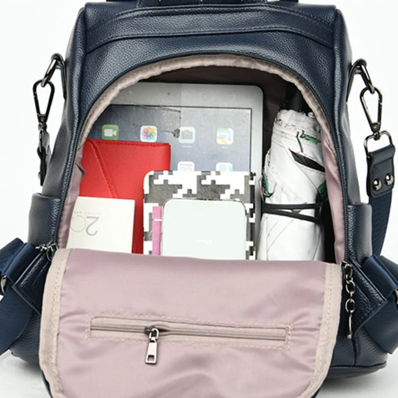 Large Capacity Leather Women's Bag Travel Bag Anti Theft Student Schoolbag New Style Backpack Single Shoulder Messenger Bag
Large Capacity Leather Women's Bag Travel Bag Anti Theft Student Schoolbag New Style Backpack Single Shoulder Messenger Bag