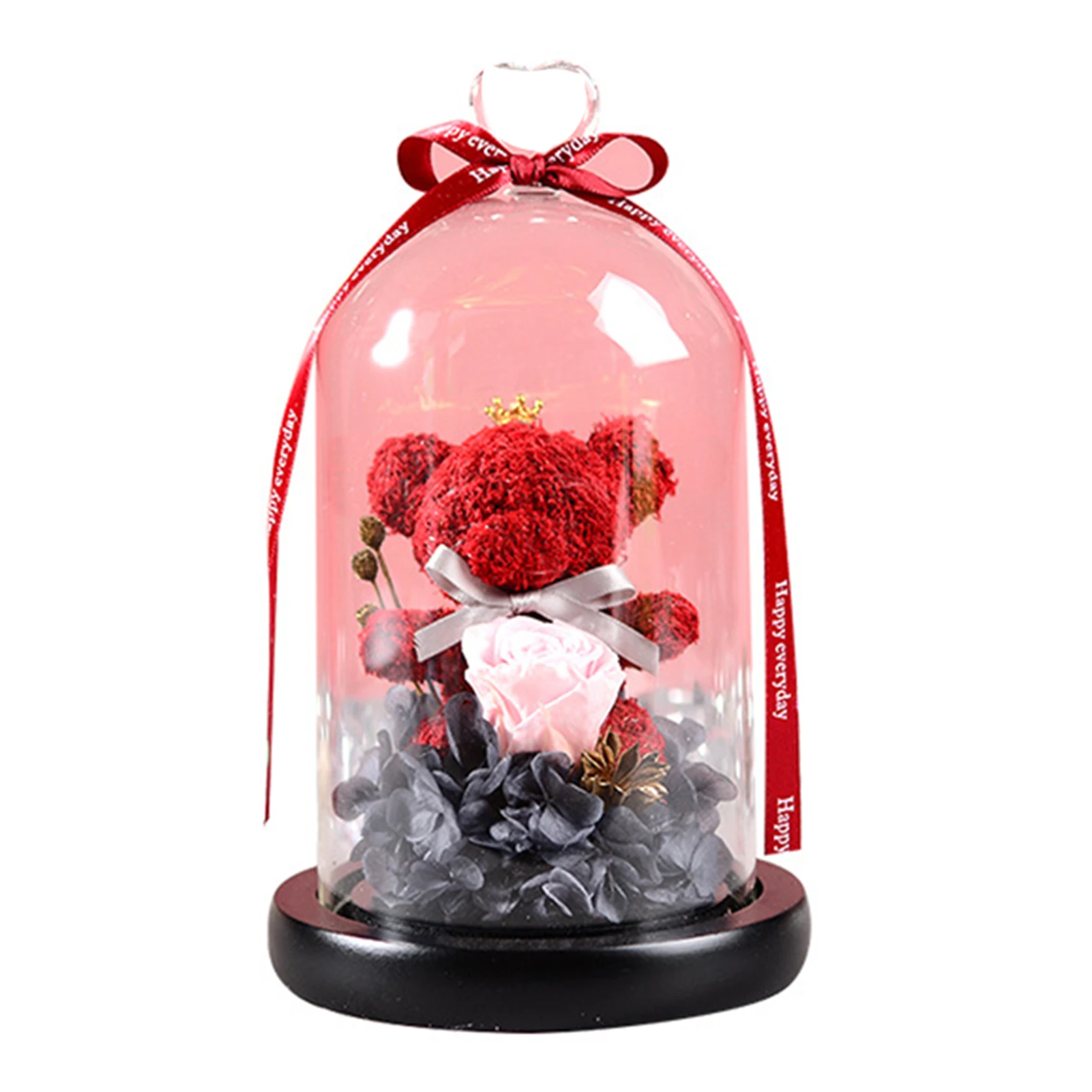 Bear Rose Flower Glass Cover Led Light Mother's Valentine's Day Gift F2
Bear Rose Flower Glass Cover Led Light Mother's Valentine's Day Gift F2