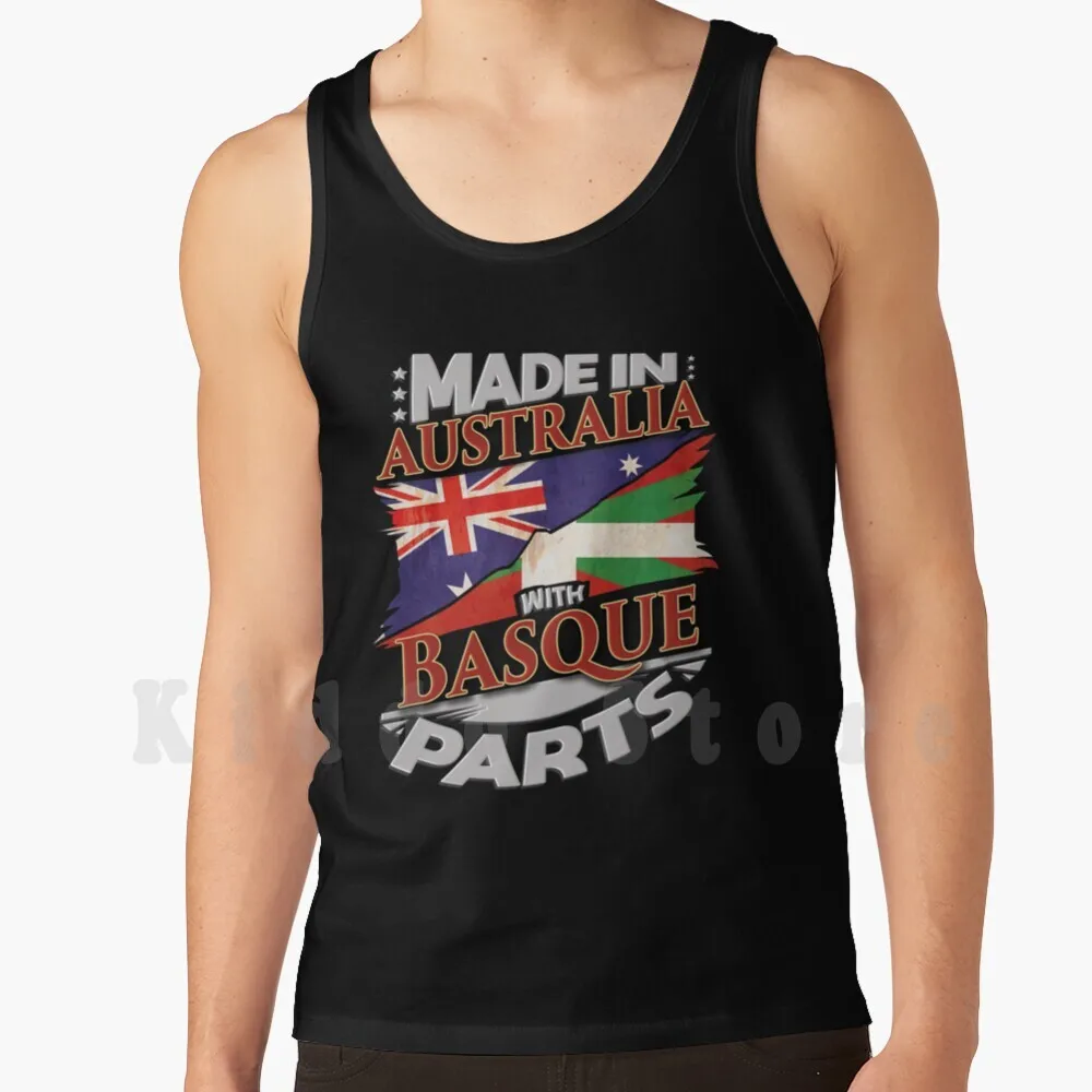 Made In Australia With Basque Parts-Gift For Basque From Bilbao Grown In Australia Tank Tops Vest Sleeveless 
Made In Australia With Basque Parts-Gift For Basque From Bilbao Grown In Australia Tank Tops Vest Sleeveless