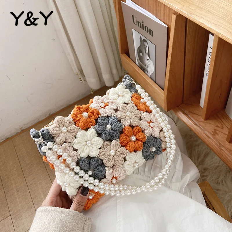 Ручная плетеная Сумка Y & Y, сумка на плечо для девочек с цветами, жемчугом, сумка «сделай сам» из шерстяного материала для вязания крючком с ц...
Ручная плетеная Сумка Y & Y, сумка на плечо для девочек с цветами, жемчугом, сумка «сделай сам» из шерстяного материала для вязания крючком с ц...