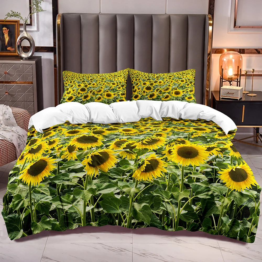 Sunflowers Duvet Cover Sets with Floral Garden 3D for Kids Teens Botanical Comforter Cover Sets with Yellow Sun Flower Pattern
Sunflowers Duvet Cover Sets with Floral Garden 3D for Kids Teens Botanical Comforter Cover Sets with Yellow Sun Flower Pattern