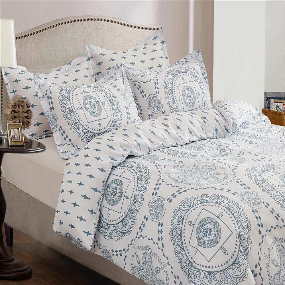 Blue Mandala Bedding Set Geometric Circle Duvet Cover Set Single Queen King Covers Bedclothes Reversible Comforter Cover
Blue Mandala Bedding Set Geometric Circle Duvet Cover Set Single Queen King Covers Bedclothes Reversible Comforter Cover