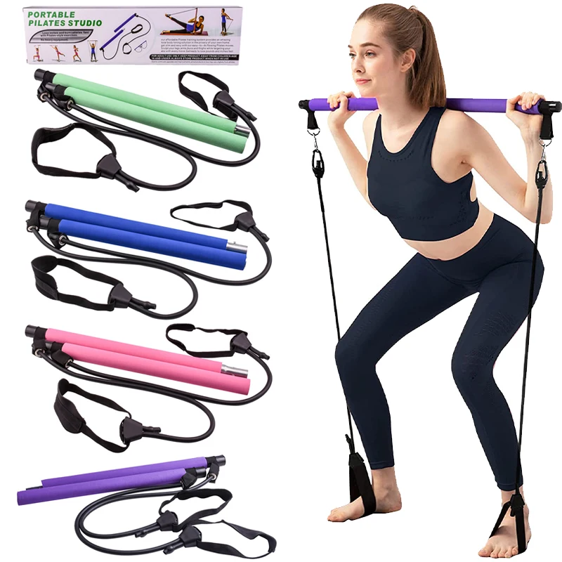 Yoga Crossfit Resistance Bands Exerciser Pull Rope Portable Gym Workout Pilates Bar Trainer Elastic Bands For Fitness Equipment
Yoga Crossfit Resistance Bands Exerciser Pull Rope Portable Gym Workout Pilates Bar Trainer Elastic Bands For Fitness Equipment