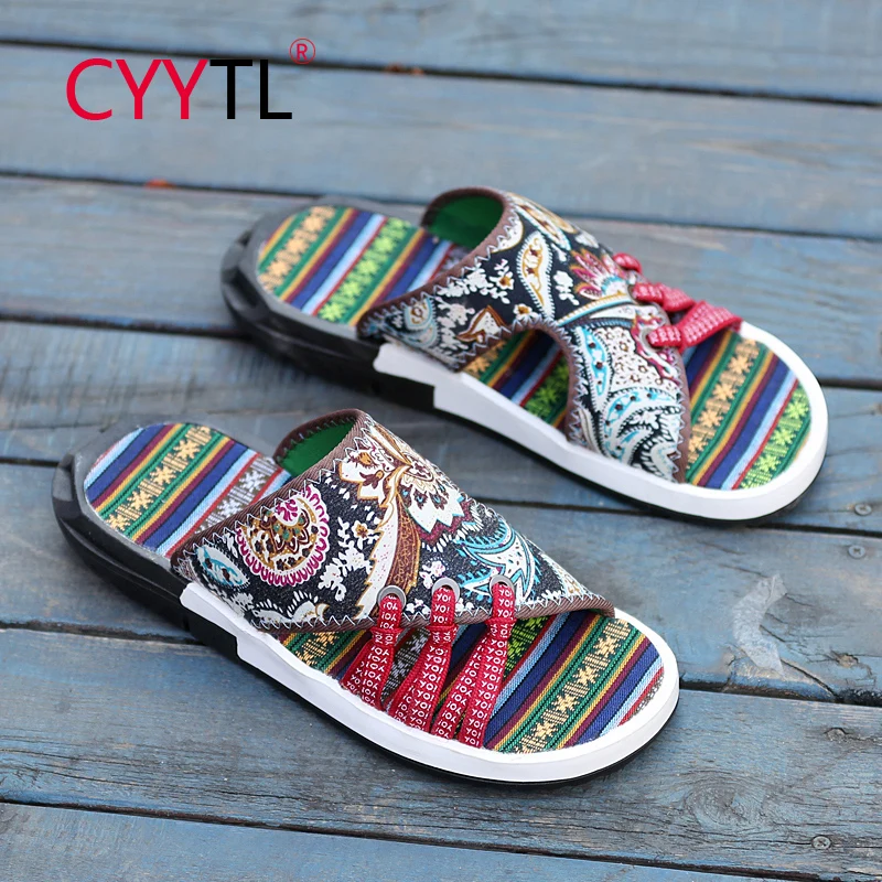Сандалии CYYTL мужские для дома и улицы, мягкие Нескользящие, богемный дизайн, напольная обувь, тканевые шлепанцы для пар, летние Тапочки
Сандалии CYYTL мужские для дома и улицы, мягкие Нескользящие, богемный дизайн, напольная обувь, тканевые шлепанцы для пар, летние Тапочки