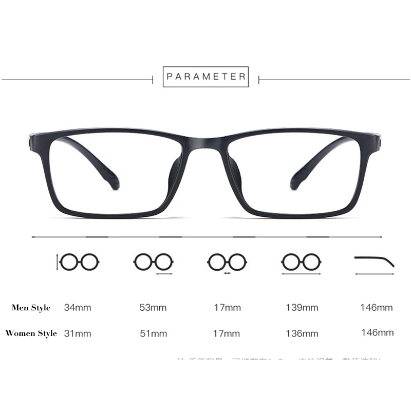 Новое поступление очки с TR-90 оправой для мужчин и женщин Стильные 4