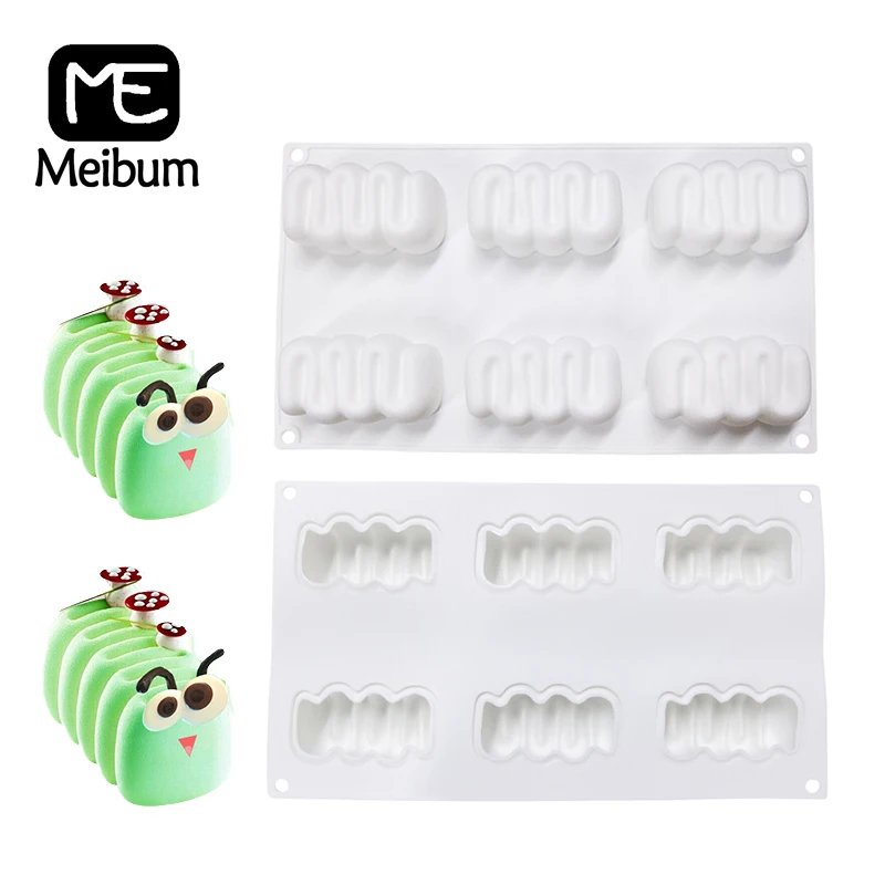 Силиконовая форма Meibum, 6 полостей, форма Гусеницы, мусс, десерт, торт, сделай сам, форма для французского сыра, шоколада, кухонные инструменты ...
Силиконовая форма Meibum, 6 полостей, форма Гусеницы, мусс, десерт, торт, сделай сам, форма для французского сыра, шоколада, кухонные инструменты ...