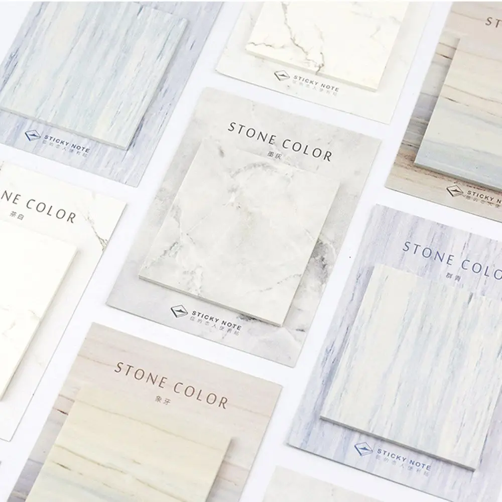1PC Creative Marble Color Self Adhesive Memo Pad Stone Style Sticky Notes Bookmark School Office Stationery Supply
1PC Creative Marble Color Self Adhesive Memo Pad Stone Style Sticky Notes Bookmark School Office Stationery Supply