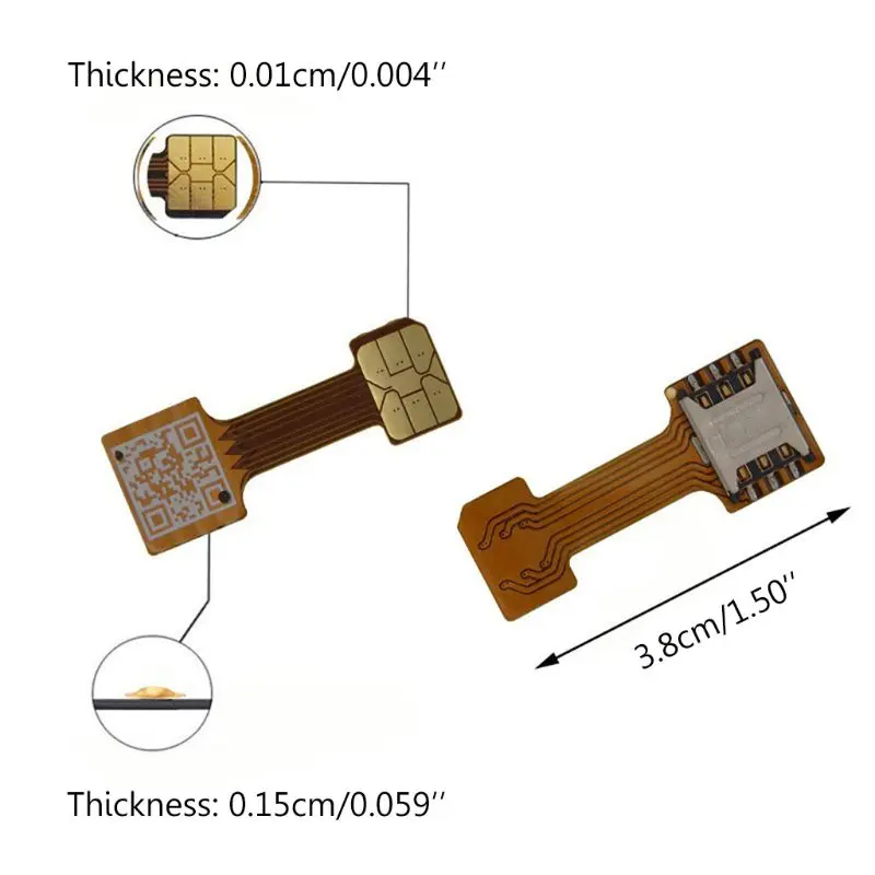 Гибридный двойной адаптер для двух SIM-карт android удлинитель телефона Nano Mic B03C |