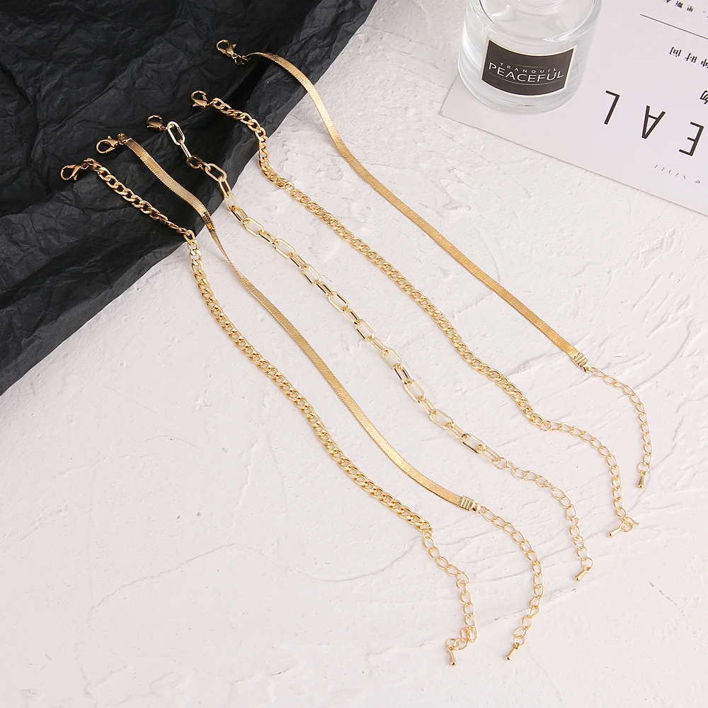 EN 5Pcs/Set Vintage Boho Anklets For Women Fashion Gold Snake Chain Charm Ankle Bracelet Female Foot Leg Jewelry Bohemian Gift
EN 5Pcs/Set Vintage Boho Anklets For Women Fashion Gold Snake Chain Charm Ankle Bracelet Female Foot Leg Jewelry Bohemian Gift