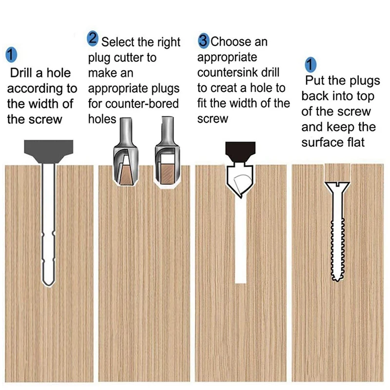 23Pcs Woodworking Chamfer Countersink Drill Bit Wood Plug Cutter Step Drill Bit Automatic Center Punch
23Pcs Woodworking Chamfer Countersink Drill Bit Wood Plug Cutter Step Drill Bit Automatic Center Punch