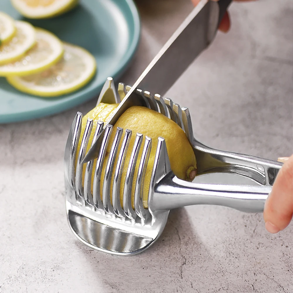 Multi-Functional Hand-Held Round Fruit Vegetables Onions Oranges Potatoes Clip Stainless Steel Slicer Kitchen Cutting Aid Tool
Multi-Functional Hand-Held Round Fruit Vegetables Onions Oranges Potatoes Clip Stainless Steel Slicer Kitchen Cutting Aid Tool