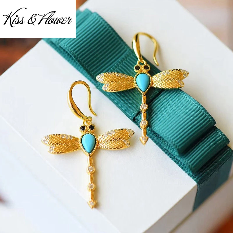 KISS&FLOWER ER261 Fine Jewelry Wholesale Fashion Woman Bride Girl Mother Birthday Wedding Gift Dragonfly 24KT Gold Drop Earring
KISS&FLOWER ER261 Fine Jewelry Wholesale Fashion Woman Bride Girl Mother Birthday Wedding Gift Dragonfly 24KT Gold Drop Earring