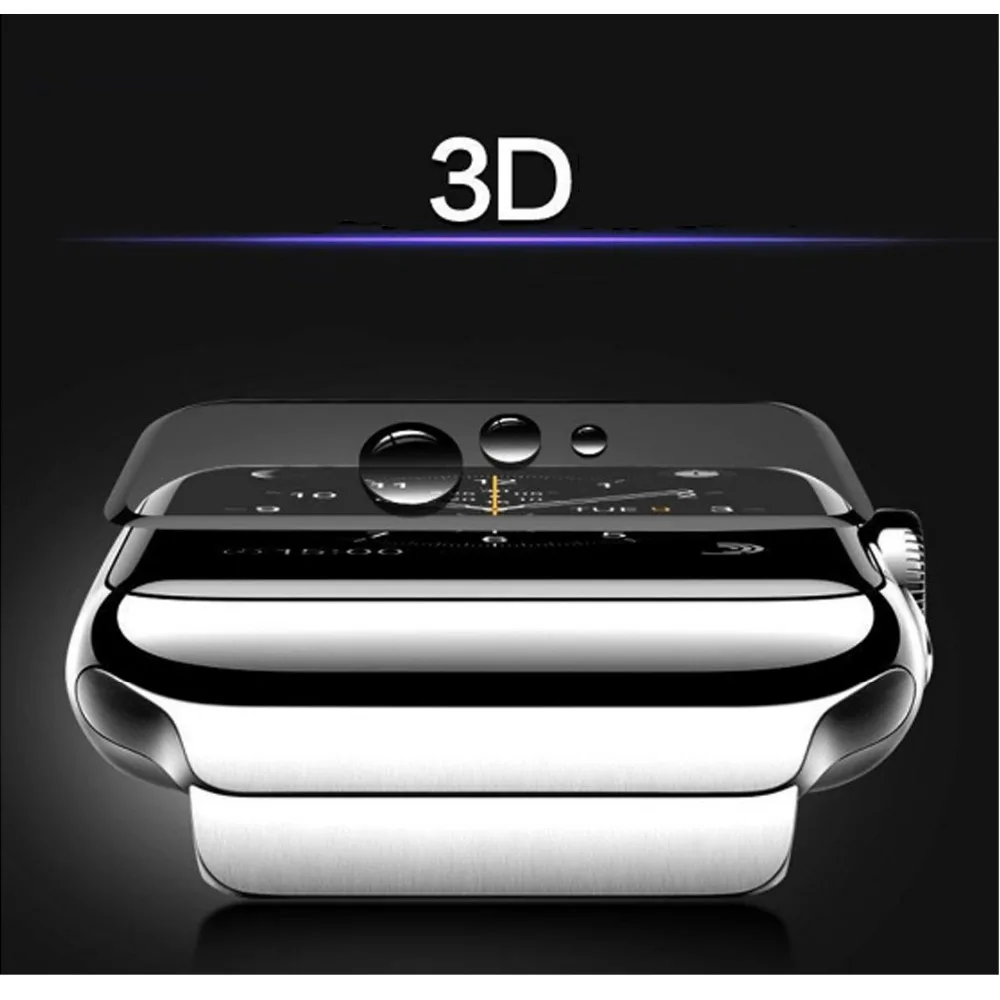 Закаленная пленка для apple watch 42 мм 38 3D стекло с изогнутой поверхностью