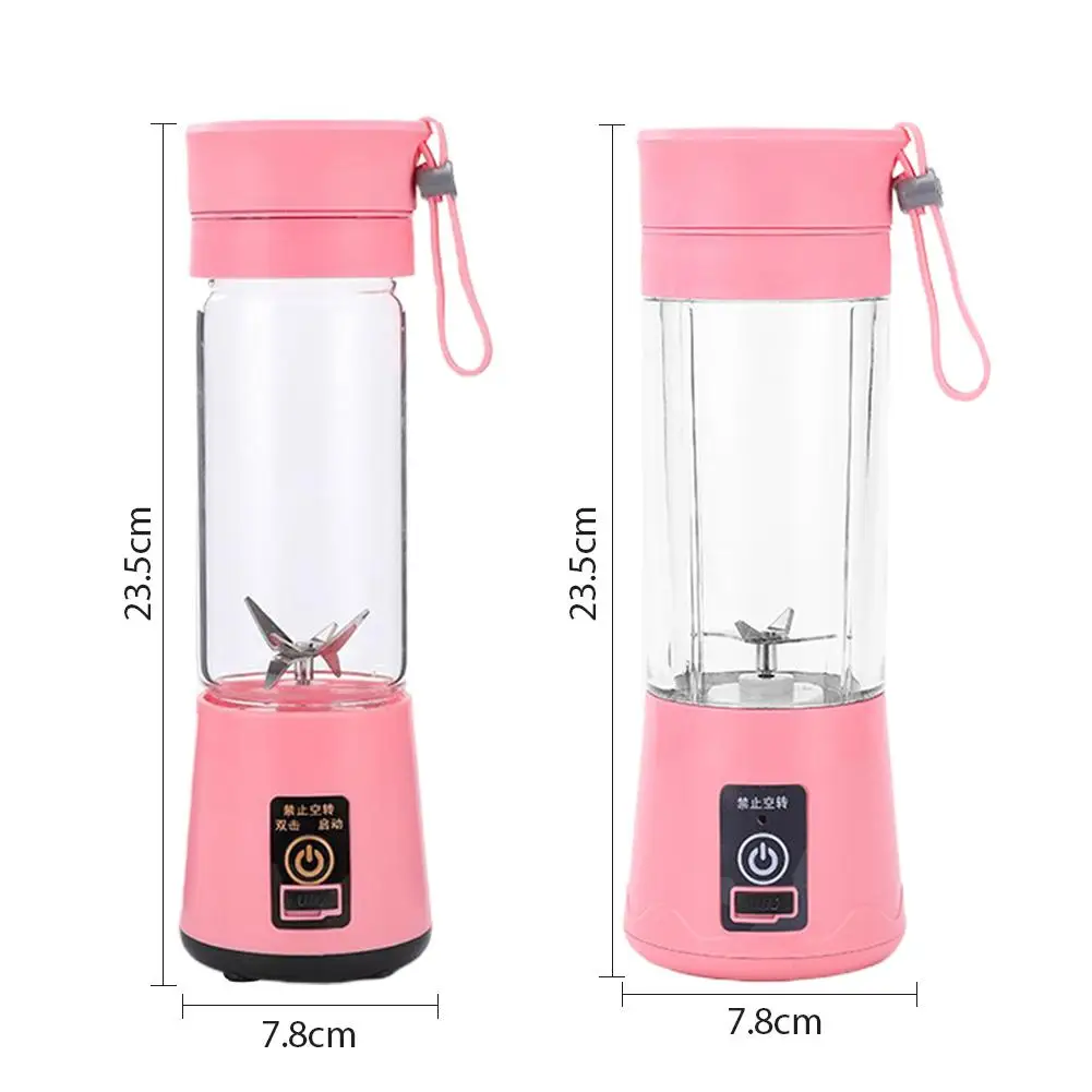 380ML Portable Juicer Cup Mini 4/6 Blades Elektrische Fruit Juicer USB Oplaadbare Smoothie Maker Blender Machine Fles Sap Cup
380ML Portable Juicer Cup Mini 4/6 Blades Elektrische Fruit Juicer USB Oplaadbare Smoothie Maker Blender Machine Fles Sap Cup