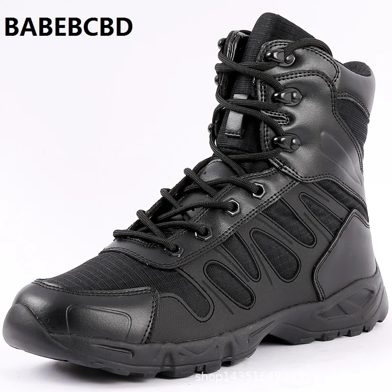 

Directly sell four seasons lightweight combat mid-range tactical boots skid-proof breathable desert land combat boots