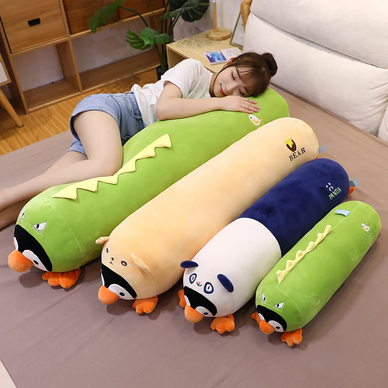 60-130cm Giant Cartoon Penguin Plush Toys Turn To Teddy Bear Dinosaur Panda Stuffed Soft Animals Doll Long Sleep Pillow Kid Gift
60-130cm Giant Cartoon Penguin Plush Toys Turn To Teddy Bear Dinosaur Panda Stuffed Soft Animals Doll Long Sleep Pillow Kid Gift