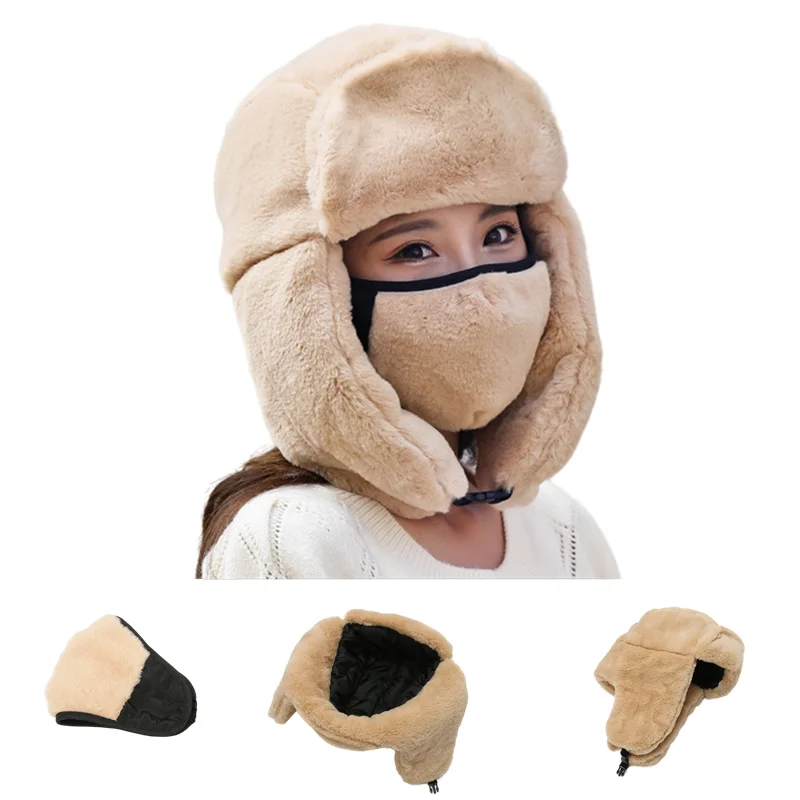 New Ladies Women Winter hats with Ear Lei Feng Plus Velvet Warm Thicken Protection Outdoor Cycling Windproof Ski Caps KINGONEDOM
New Ladies Women Winter hats with Ear Lei Feng Plus Velvet Warm Thicken Protection Outdoor Cycling Windproof Ski Caps KINGONEDOM