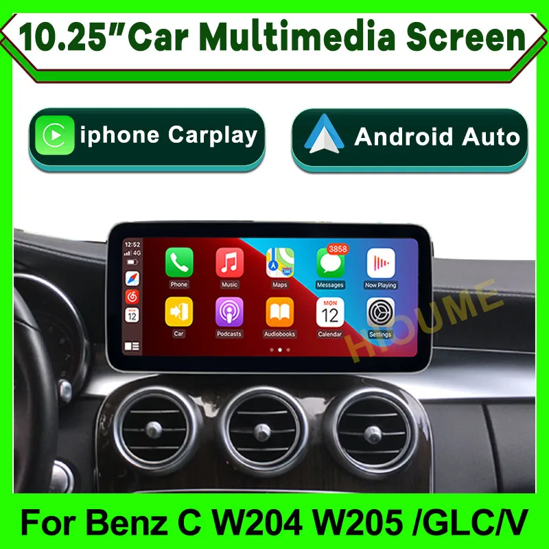 Автомобильный мультимедийный экран Apple CarPlay, 10,25 дюйма, без записи, Android, для Mercedes Benz C V GLC Class W204 W205 2008-2018, головное устройство
Автомобильный мультимедийный экран Apple CarPlay, 10,25 дюйма, без записи, Android, для Mercedes Benz C V GLC Class W204 W205 2008-2018, головное устройство