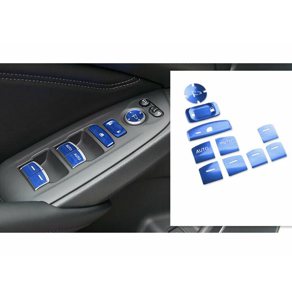 Aluminum Button Cover Window Lift 10x Blue For Honda Accord 2018-2020 Sequin Stickers Switch
Aluminum Button Cover Window Lift 10x Blue For Honda Accord 2018-2020 Sequin Stickers Switch
