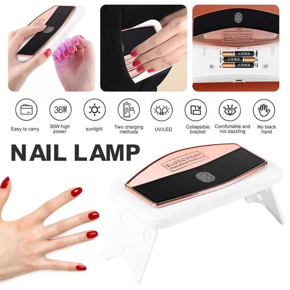 UV/LED Nail Lamp 36W Nail Dryer for Gel Polish Light Rechargeable Portable Nail Polish Curing Lamp for Nail Art highly recommend
UV/LED Nail Lamp 36W Nail Dryer for Gel Polish Light Rechargeable Portable Nail Polish Curing Lamp for Nail Art highly recommend