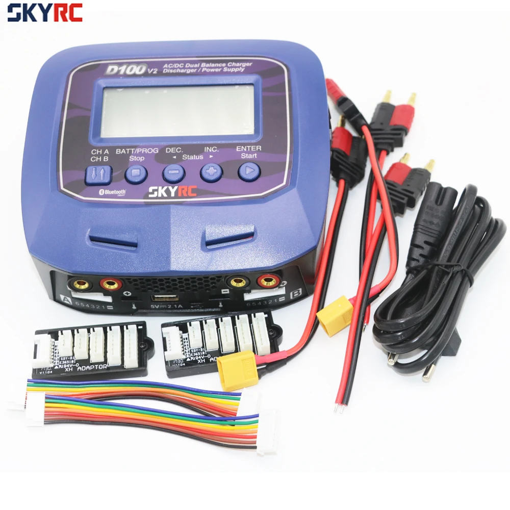 Skyrc D100 V2 D100V2 Charger Twin-Channel AC/DC LiPo 1-6s 2x100W Dual with Bluetooth Balance Charger Discharge for RC model
Skyrc D100 V2 D100V2 Charger Twin-Channel AC/DC LiPo 1-6s 2x100W Dual with Bluetooth Balance Charger Discharge for RC model