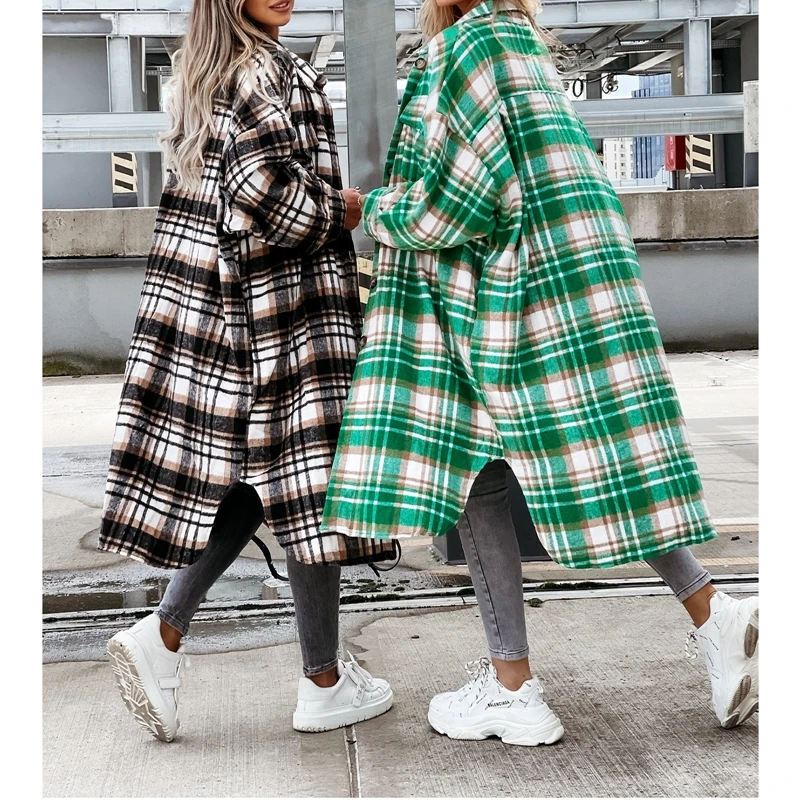 2021 Women Button-down Shirt, Adults Irregular Plaid Print Long Sleeve Lapel Outerwear with Flap Pockets
2021 Women Button-down Shirt, Adults Irregular Plaid Print Long Sleeve Lapel Outerwear with Flap Pockets