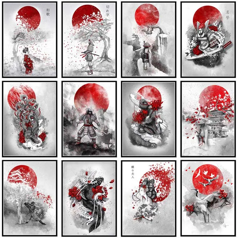 Japanese Bushido 5D DIY Diamond Painting Cross Stitch Samurai Full Square Round Drill Mosaic Embroidery Black Red Room Decor Art
Japanese Bushido 5D DIY Diamond Painting Cross Stitch Samurai Full Square Round Drill Mosaic Embroidery Black Red Room Decor Art