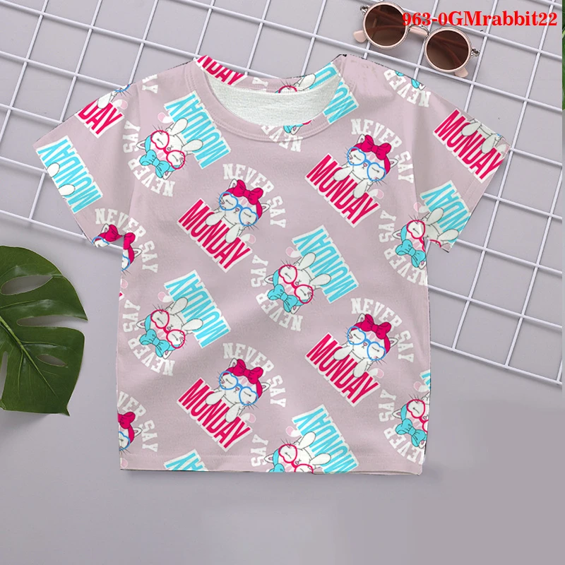 New Kawaii Animalsrabbit T Shirt Children 2021 Funny Summer Cartoon T-shirt for Girls Kid Boys Clothing Unisex clothes
New Kawaii Animalsrabbit T Shirt Children 2021 Funny Summer Cartoon T-shirt for Girls Kid Boys Clothing Unisex clothes
