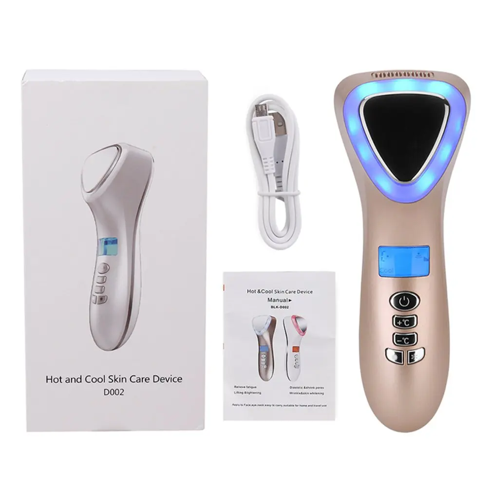 LED Hot Cold Face Skin Care Device Massager LED Face Lifting Facial Massager Ultrasonic Cryotherapy Hot Cold Hammer
LED Hot Cold Face Skin Care Device Massager LED Face Lifting Facial Massager Ultrasonic Cryotherapy Hot Cold Hammer