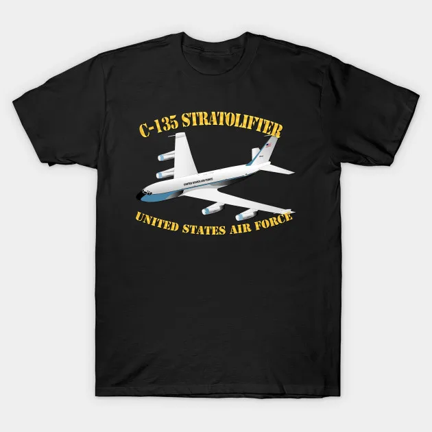 Мужская футболка USAF C 135 Stratolifter Футболка женская футболка|Мужские футболки| |