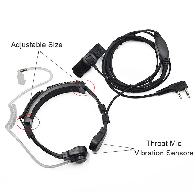 5Pcs for TYT Baofeng UV 5R UV-6R GT-3TP BF-F8HP UV-S9 Portable Walkie Talkie Adjustable Throat Headset PTT radio Accessories
5Pcs for TYT Baofeng UV 5R UV-6R GT-3TP BF-F8HP UV-S9 Portable Walkie Talkie Adjustable Throat Headset PTT radio Accessories