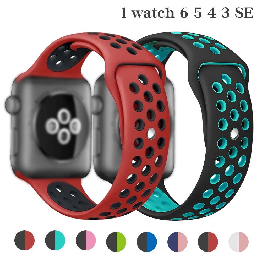 Ремешок силиконовый для Apple Watch Band 44/42/40/38 мм, Воздухопроницаемый сменный Браслет для iWatch Series 6 SE 5 4 3 2 1
Ремешок силиконовый для Apple Watch Band 44/42/40/38 мм, Воздухопроницаемый сменный Браслет для iWatch Series 6 SE 5 4 3 2 1