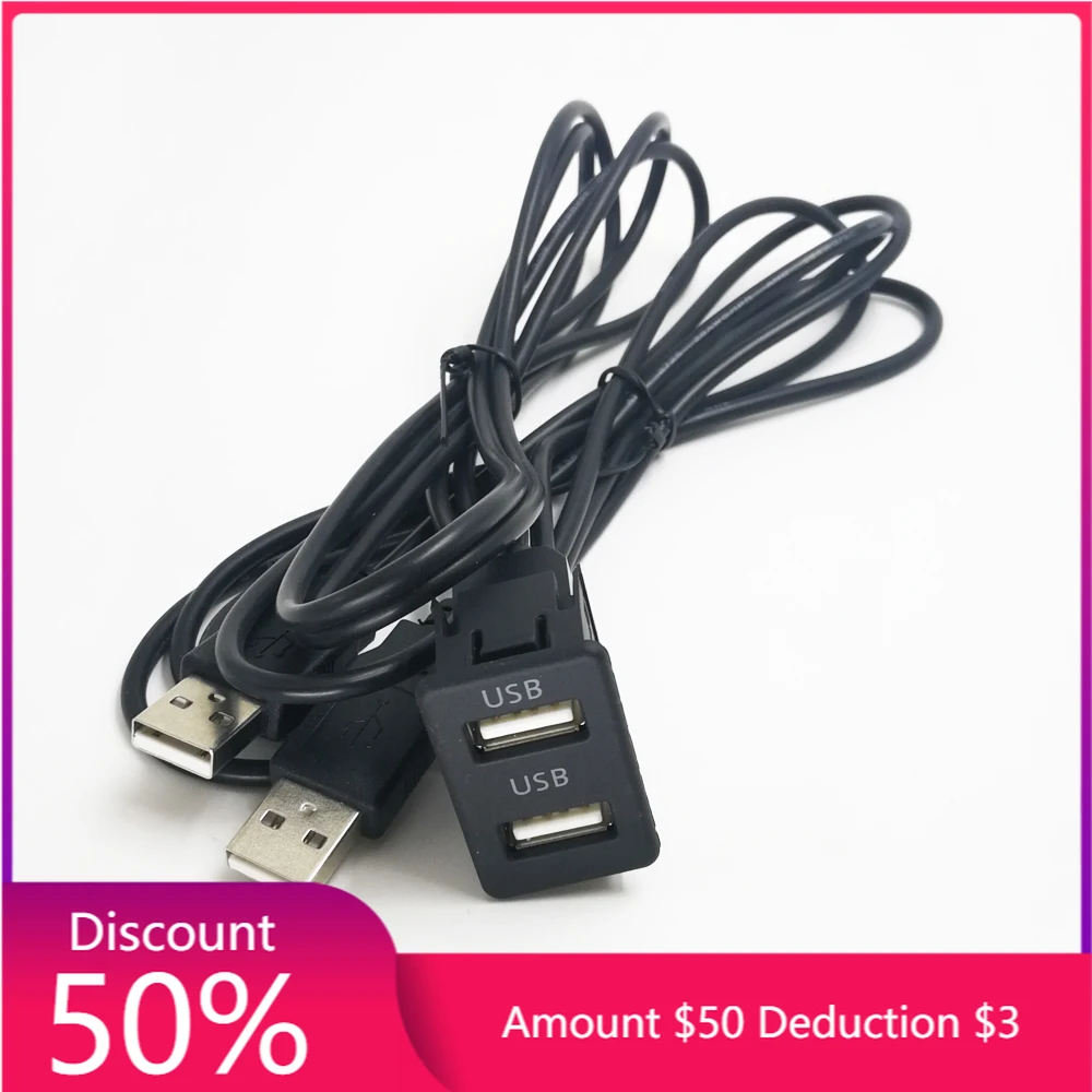 Biurlink 100cm Car Boat DIY Flush Mount Jack USB Female to Male Extension Cable Dual USB Charging for iPhone Android Cell Phone
Biurlink 100cm Car Boat DIY Flush Mount Jack USB Female to Male Extension Cable Dual USB Charging for iPhone Android Cell Phone