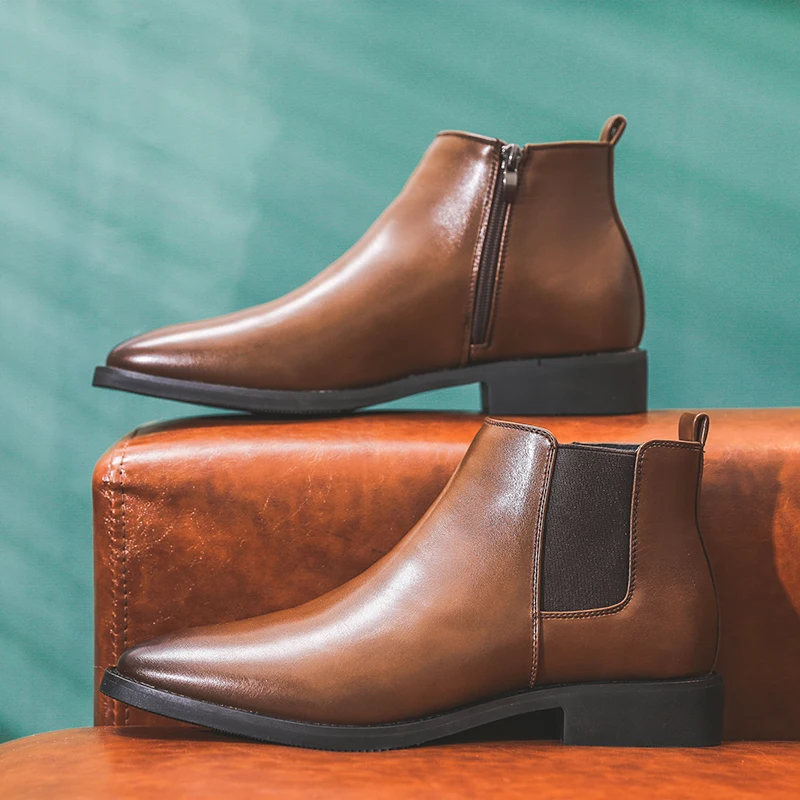 2020 Leather Men Boots Autumn Winter Warm Ankle Boots Fashion Footwear Shoes Men Business Casual Men Shoes
2020 Leather Men Boots Autumn Winter Warm Ankle Boots Fashion Footwear Shoes Men Business Casual Men Shoes