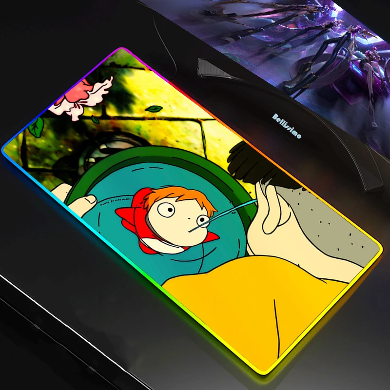 Mouse Pad Anime Ponyo LED RGB Big Size XXL 90X30CM Gamer Anti-slip Rubber Pad Play Mats Gaming for RGB Keyboard Laptop Computer
Mouse Pad Anime Ponyo LED RGB Big Size XXL 90X30CM Gamer Anti-slip Rubber Pad Play Mats Gaming for RGB Keyboard Laptop Computer