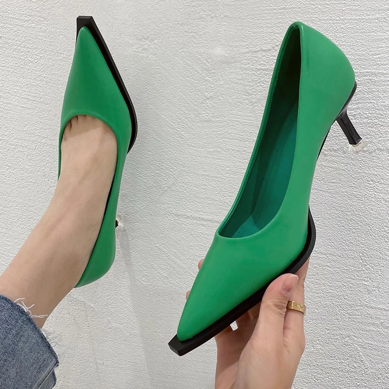 New Female High Heels 2022 Women Pointed Toe Thin Heels Slip On Shoes Fashion Party Shoes For Ladies Spring Autumn Pumps
New Female High Heels 2022 Women Pointed Toe Thin Heels Slip On Shoes Fashion Party Shoes For Ladies Spring Autumn Pumps