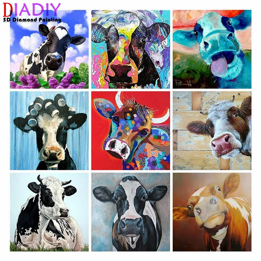 5D DIY Diamond Painting Cow Full Square/Round Diamond Embroidery Animal Mosaic Cattle Home Decor Needlework
5D DIY Diamond Painting Cow Full Square/Round Diamond Embroidery Animal Mosaic Cattle Home Decor Needlework