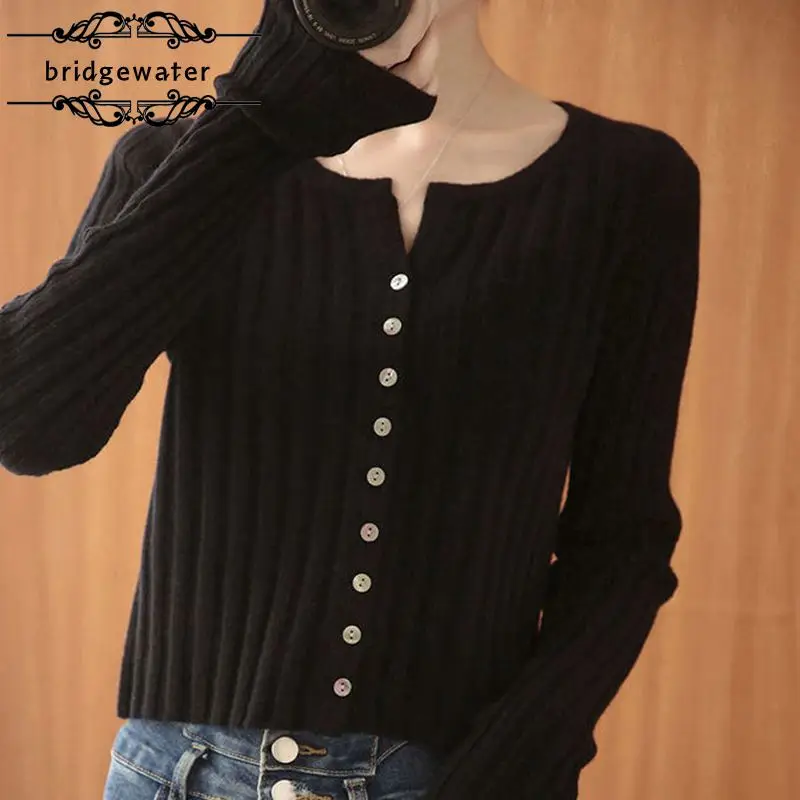 Bridgewater Sweaters Women's Autumn Winter New Fashion Pit Striped Cardigan Slim Short Outer Long Sleeves Slim Knitted Top Coat
Bridgewater Sweaters Women's Autumn Winter New Fashion Pit Striped Cardigan Slim Short Outer Long Sleeves Slim Knitted Top Coat