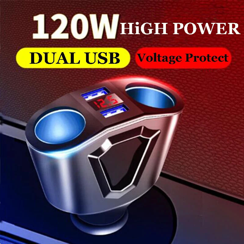 Car Charger Uncharged 3.1 ACigarette Lighter Socket LCD Splitter Dual USB Power Adapter
Car Charger Uncharged 3.1 ACigarette Lighter Socket LCD Splitter Dual USB Power Adapter