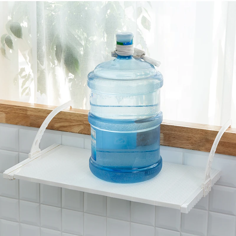 Creative Retractable Folding Storage Board Kitchen Balcony Hanging Storage Board Sill Increase Space Storage Shelf Towel Rack 
Creative Retractable Folding Storage Board Kitchen Balcony Hanging Storage Board Sill Increase Space Storage Shelf Towel Rack