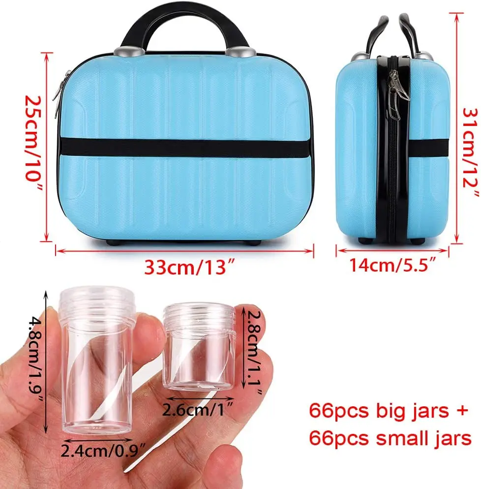 132 Bottles Diamond Painting Storage Carring Case - Hardshell DIY 5D Diamond Art Craft ccessory Container Embroidery Bag 
132 Bottles Diamond Painting Storage Carring Case - Hardshell DIY 5D Diamond Art Craft ccessory Container Embroidery Bag