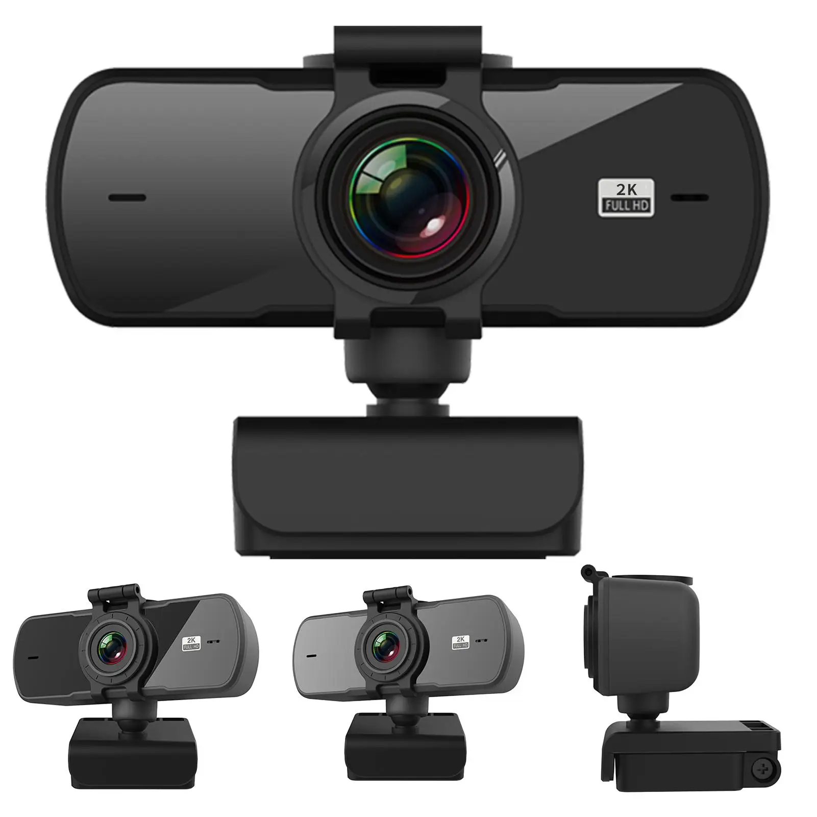 2K Drive-free Built-in Microphone 360 Degrees Rotatable Lens Computer Web Camera
2K Drive-free Built-in Microphone 360 Degrees Rotatable Lens Computer Web Camera