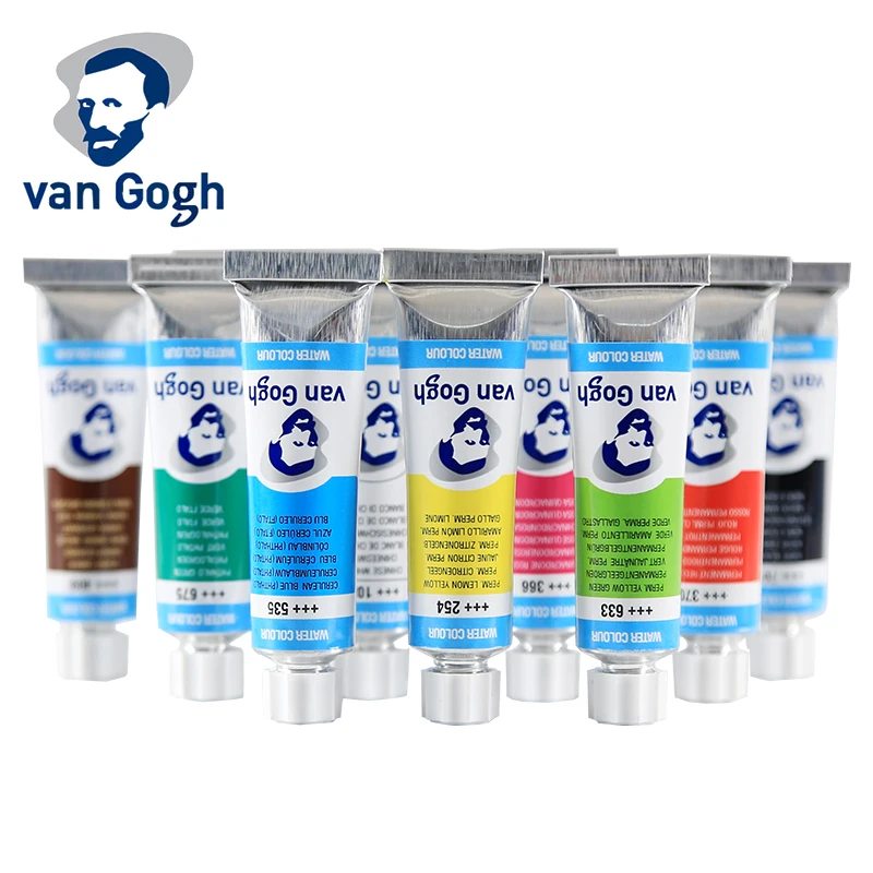 Трубка для акварельной краски Van Gogh 10 мл 40 цветов профессиональная акварель