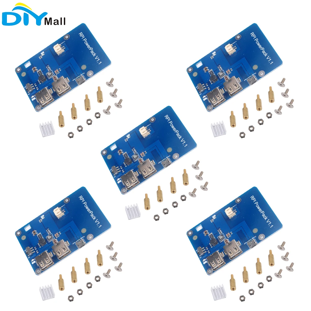 5pcs RPI Lithium Battery Expansion Board for Raspberry Pi 3 Model B Pi 2B B+ Cellphone
5pcs RPI Lithium Battery Expansion Board for Raspberry Pi 3 Model B Pi 2B B+ Cellphone