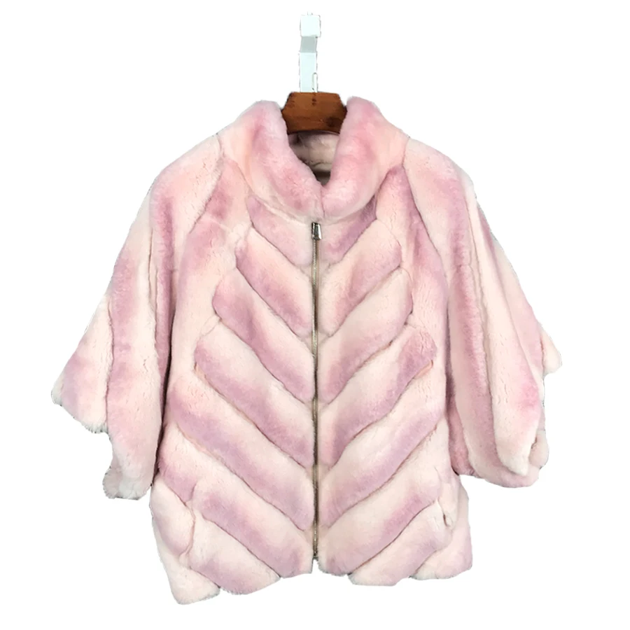 Winter Coat Jacket Real Rabbit Fur Overcoat 2020 New Fashion Batwing Sleeve Female Fluffy Warm
Winter Coat Jacket Real Rabbit Fur Overcoat 2020 New Fashion Batwing Sleeve Female Fluffy Warm
