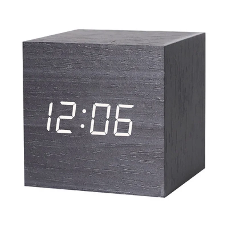 Wooden LED Alarm Clocks Temperature Electronic Clock Sounds Control Digital LED Display Desktop Calendar Table Clock Home Decro
Wooden LED Alarm Clocks Temperature Electronic Clock Sounds Control Digital LED Display Desktop Calendar Table Clock Home Decro