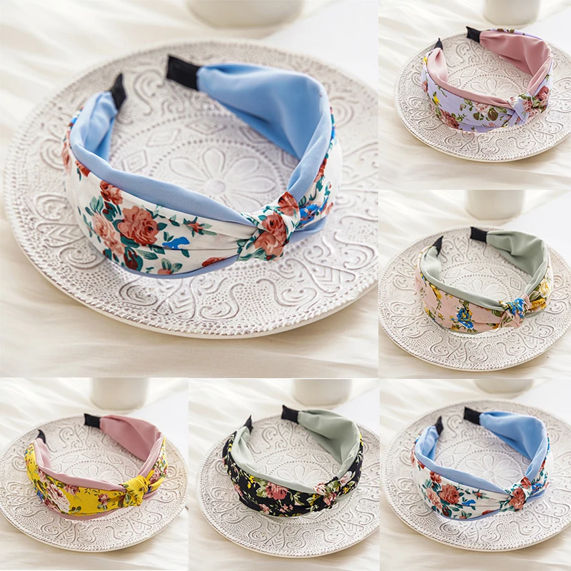 Middle Cross Knotted Head Hoop Flower Print Headband Double Layers Floral Wide Side Hair Hoop Girls Hair Accessories
Middle Cross Knotted Head Hoop Flower Print Headband Double Layers Floral Wide Side Hair Hoop Girls Hair Accessories